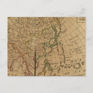 Asia Atlas Karta Vykort