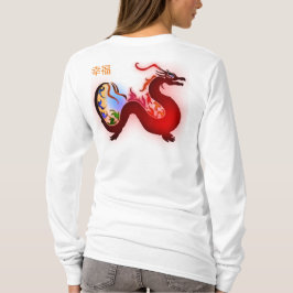 asia dragon color luck balances t shirt