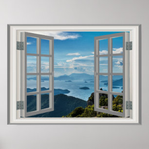 Asia Mountains Fantastisk View Fab Ocean Poster