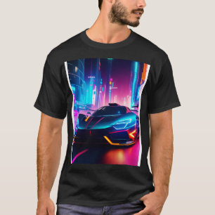 Asia Neon Velocity Futuristiska Thrill Ride 8 Copy T Shirt