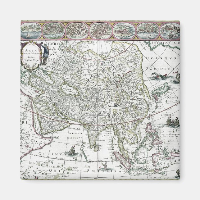 Asia noviter delineata, 1617 magnet (Framsidan)