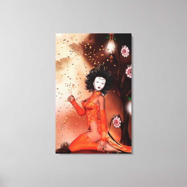 ASIA Oriental Fantasy Art Canvastryck (Framsida)