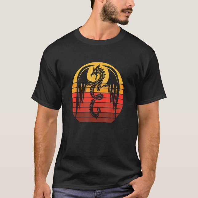 Asian Animal Dragon T Shirt (Framsida)