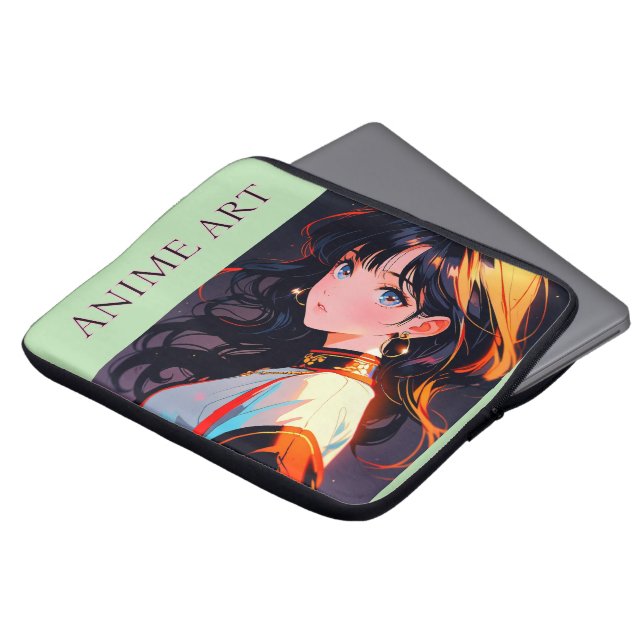 Asian anime cute girl designトートバッグ laptop fodral (Framsida topp)