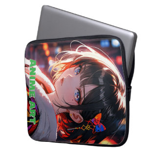 Asian anime cute girl design laptop fodral