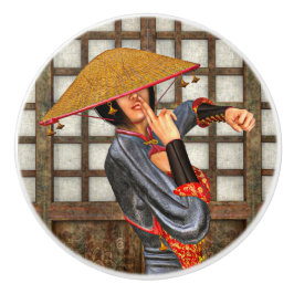 Asian Battle Woman Knopp