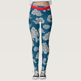 ASIAN CLOUD MÖNSTER BLUE LEGGINGS