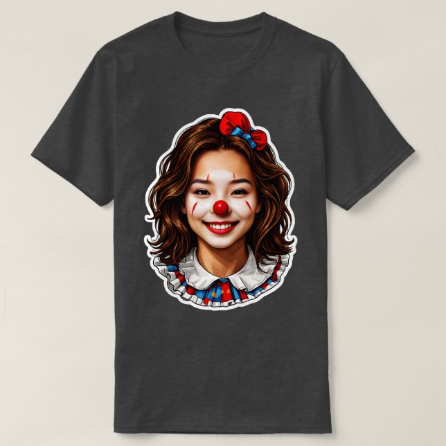 Asian Clown TShirt T Shirt (Design framsida)