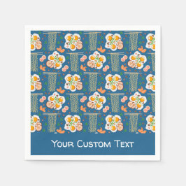 Asian Food Illustration Paper Napkins with Ramen Pappersservett