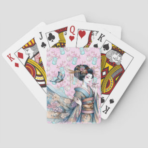 Asian Geisha Dancer Casinokort