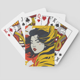 Asian Girl Colorful Casinokort