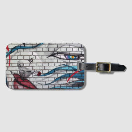 Asian Girl Graffiti Bagagebricka