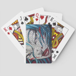 Asian Girl Graffiti Casinokort