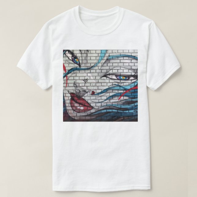 Asian Girl Graffiti T Shirt (Design framsida)