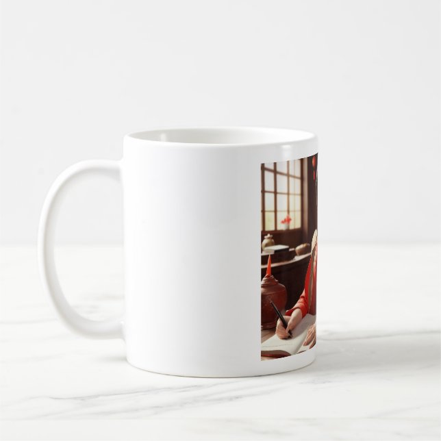 (Asian Girl IV) Klassisk mugg, 11 oz Kaffemugg (Vänster)