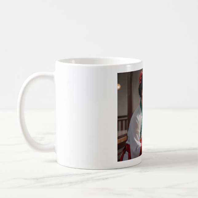 (Asian Girl VII) Classic Mug, 11 oz Kaffemugg (Vänster)