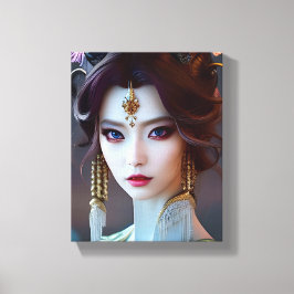 Asian Goddess Ai Generated Art Canvastryck