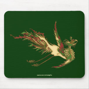 Asian Golden Lucky Dragon Mousepad Musmatta