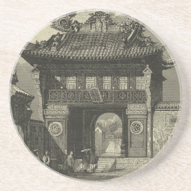 Asian Imperial Temple i Black & White Underlägg (Framsidan)