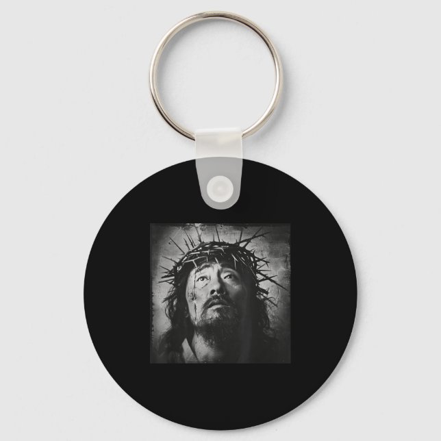 Asian Jesus, Christianity, Church, Asia, Jesus  Nyckelring (Framsida)
