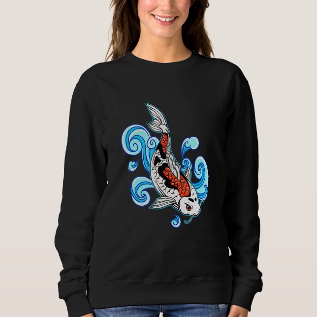 Asian Koi Fish Koi Carp T Shirt (Framsida)
