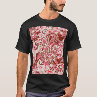 Asian paisley inslag, boho vintage. t shirt