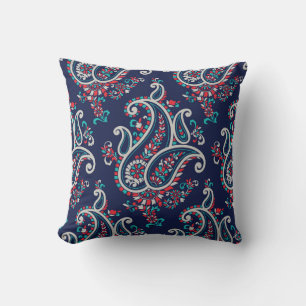 Asian Paisley: Traditionell sömlös design. Kudde