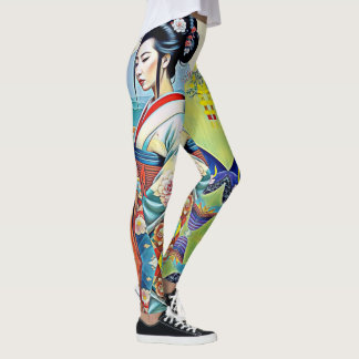 ASIAN VÅR DESIGNER COLLAGE LEGGINGS