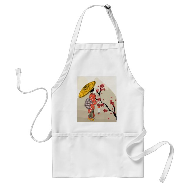 Asian Woman Apron Förkläde (Framsidan)