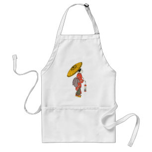 Asian Woman Apron Förkläde