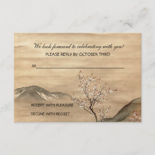 Asiana-svarskort Inbjudningar