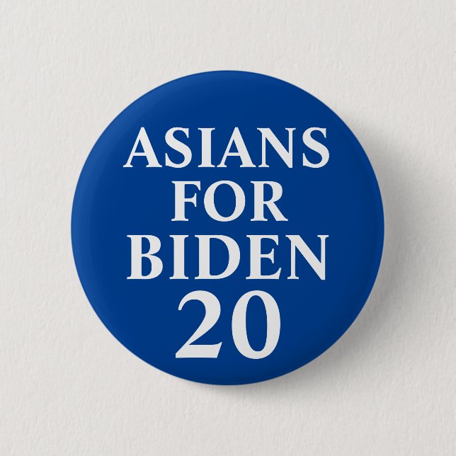 Asians for Biden Button Knapp (Framsida)