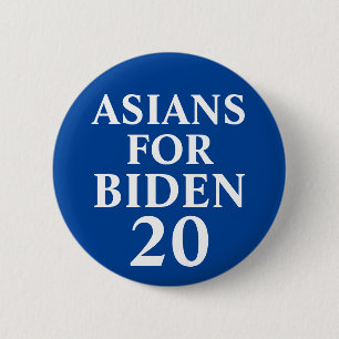 Asians for Biden Button Knapp