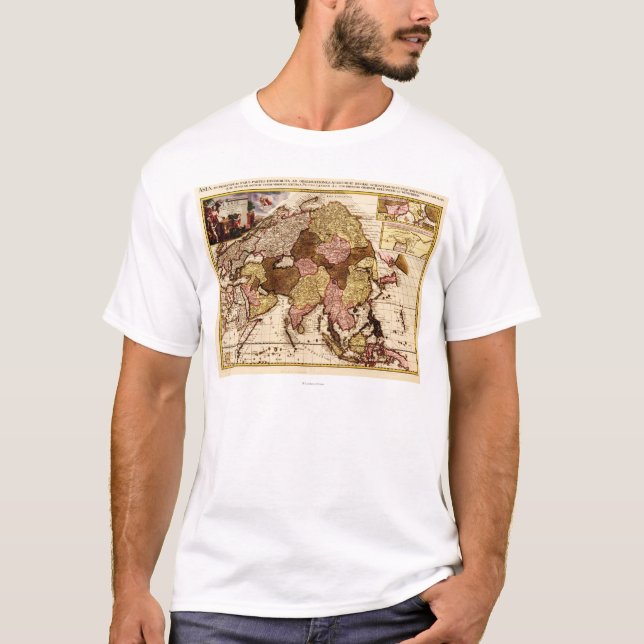 AsiaPanoramic MapAsia 11 T-shirt (Framsida)
