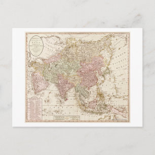 AsiaPanoramic MapAsia 4 Vykort