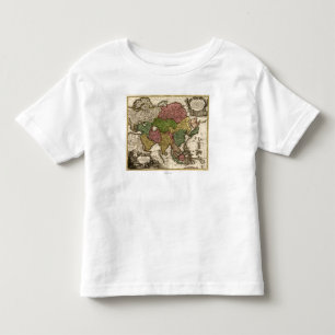 AsiaPanoramic MapAsia 5 Tee Shirt