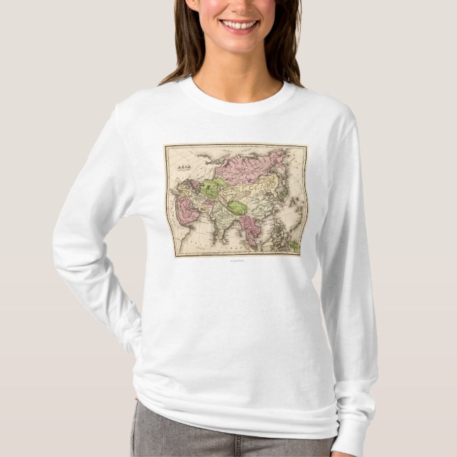 AsiaPanoramic MapAsia 8 T-shirt (Framsida)