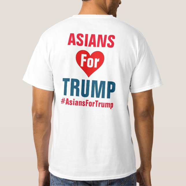 Asiat för trumfT-tröja T-shirt (Baksida)