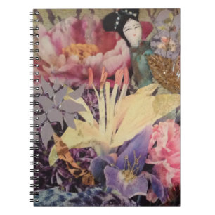 Asiat inspirerad fotobok anteckningsbok med spiral