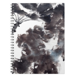 Asiatische Kunst mit Lotusblätter Motiv Anteckningsbok