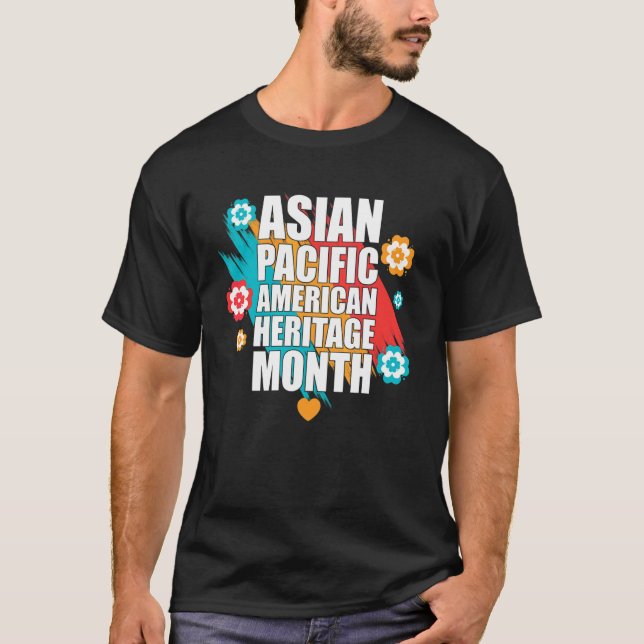 Asiatisk amerikansk och Stillahavsöarnas kulturarv T Shirt (Framsida)