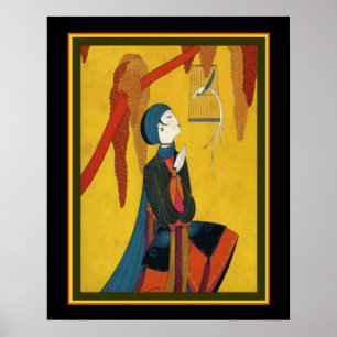 Asiatisk Art Deco-utskrift av Frank Mackintosh 16 Poster