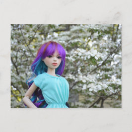 Asiatisk Boll-besläktad doll Mirodoll Mika Vykort