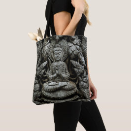 Asiatisk Buddha-staty Tygkasse