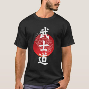 Asiatisk bushido-draperiskjorta t shirt