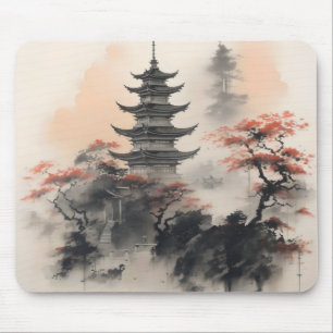 Asiatisk byggnadsnatur musmatta