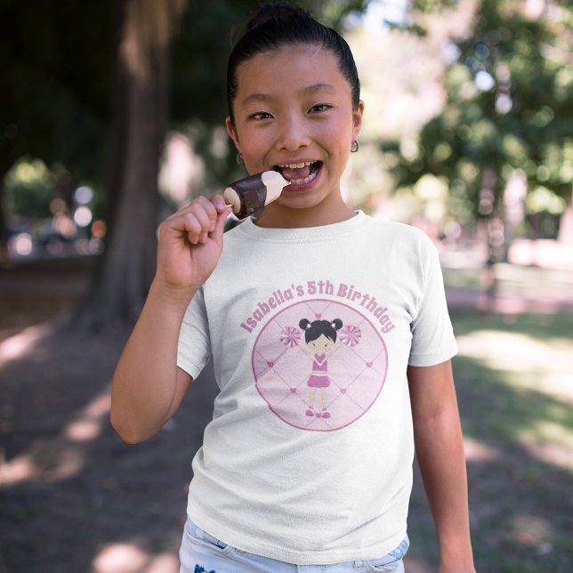 Asiatisk CheerLedare Anpassningsbar Flick kalas T Shirt (Skapare uppladdad)