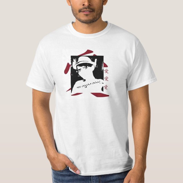 Asiatisk docka tee shirt (Framsida)