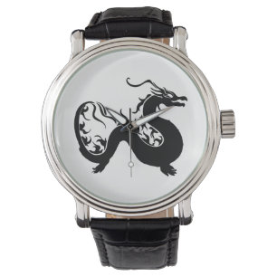 Asiatisk Drak Siluett Armbandsur