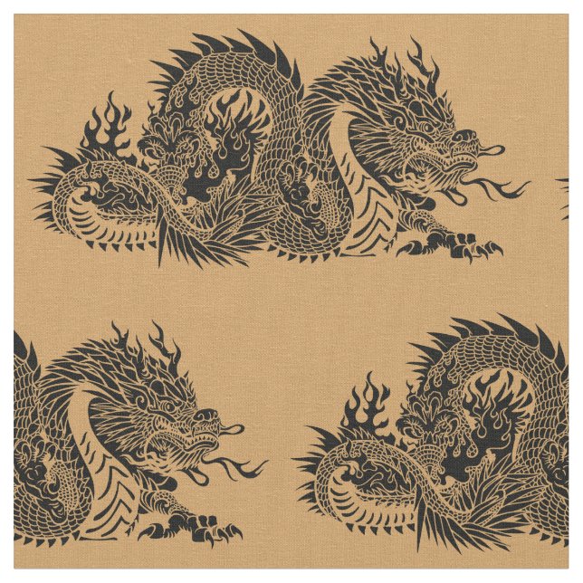 Asiatisk drake tyg (Närbild)